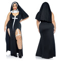 Plus size nun uniform sexy underwear set halloween cosplay nun costume cosplay nightclub uniform