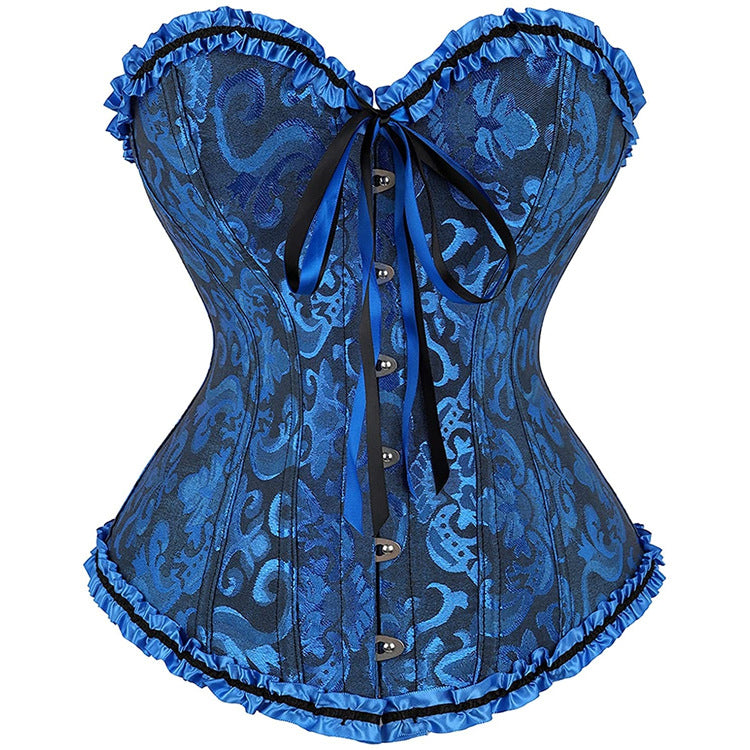 Pink Floral Strapless Corset Top, alternate view 5