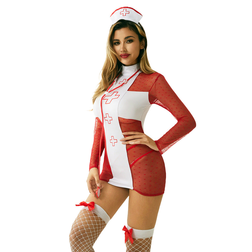 Uniform Costume Lingerie Set - Back View