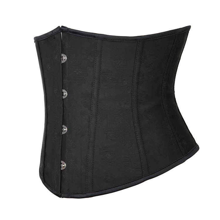 Black Steel-Hook Underbust Corset Top, alternate view 2