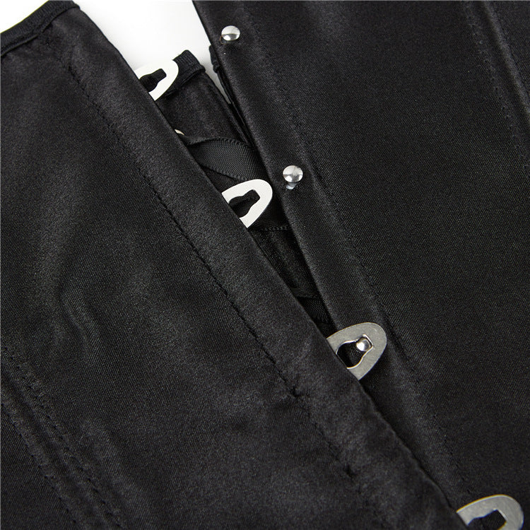 Black Leather-Look Halter Corset Top, alternate view 5