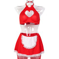 Red Maid Costume Lingerie Set - Alternate View