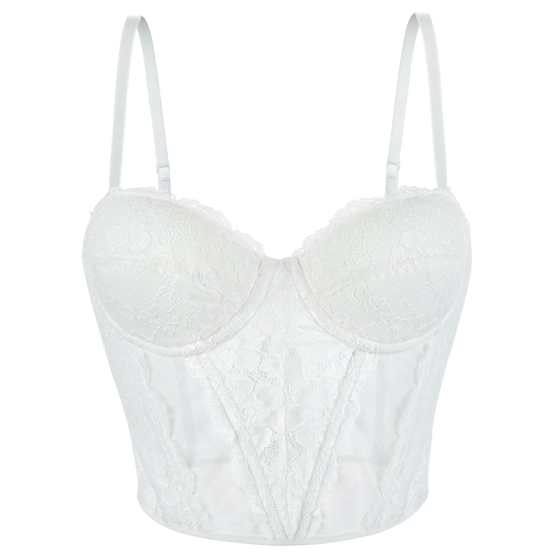 White Lace Corset Top