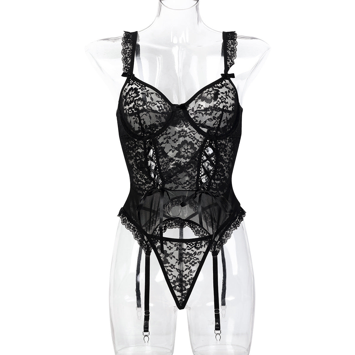 Floral Lace Lingerie Set - Secret Hour lingerie