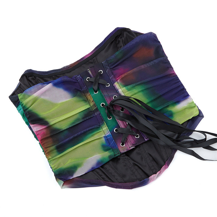 Iridescent Strapless Corset Top, alternate view 5