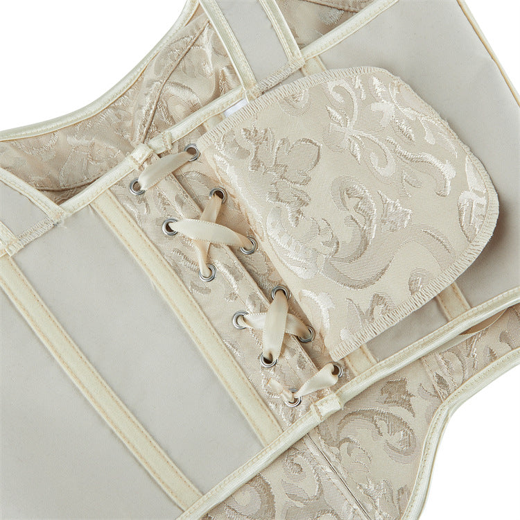 Ivory Jacquard Corset Top, alternate view 4
