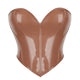 Coffee Brown Faux Leather