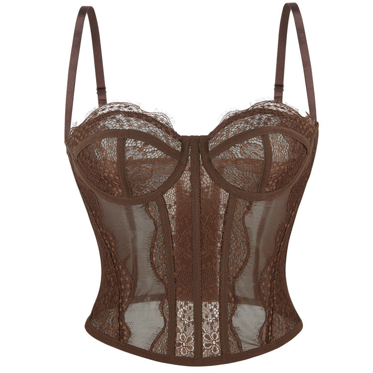 Purple Lace Corset Top, alternate view 2