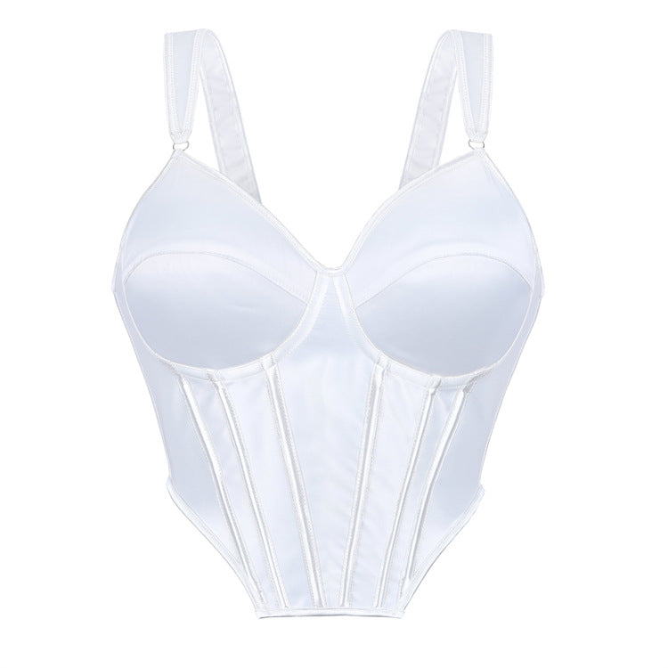 White Structured Corset Top