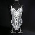 Lace Strappy Teddy Bodysuit - Styled View