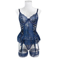 Strappy Lace Two-Piece Lingerie Set - Alternate View