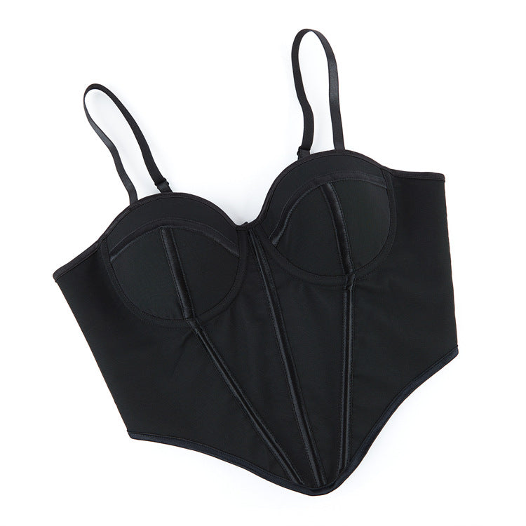 Black Structured Corset Top, alternate view 4