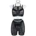 Mesh Uniform-Inspired Costume Lingerie Set - Alternate View