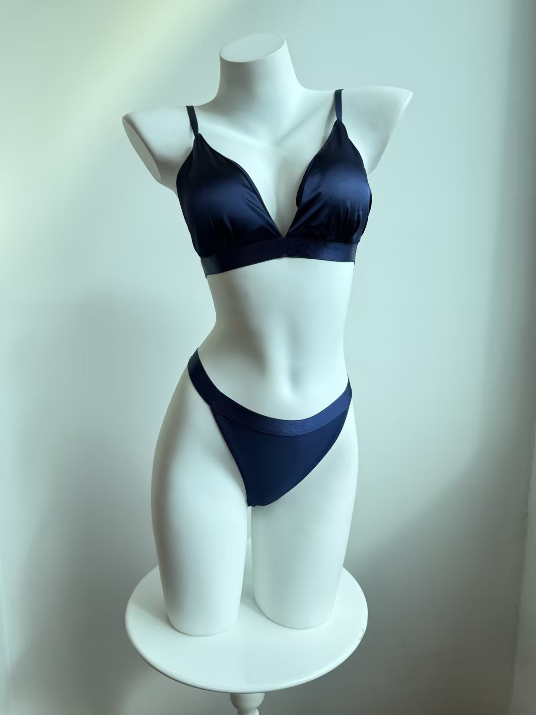 Black Triangle Bra and Bottom Set, alternate view 9