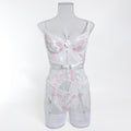 White Cutout Teddy Bodysuit - Alternate View