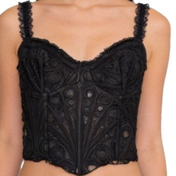 Black Lace Corset Top, alternate view 5