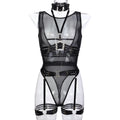 Mesh Strappy Teddy Bodysuit - Styled View