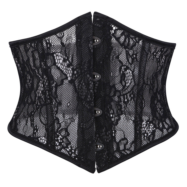 Black Lace Underbust Corset Top