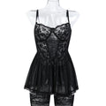 White Sheer Mesh Two-Piece Lingerie Set - Secret Hour lingerie