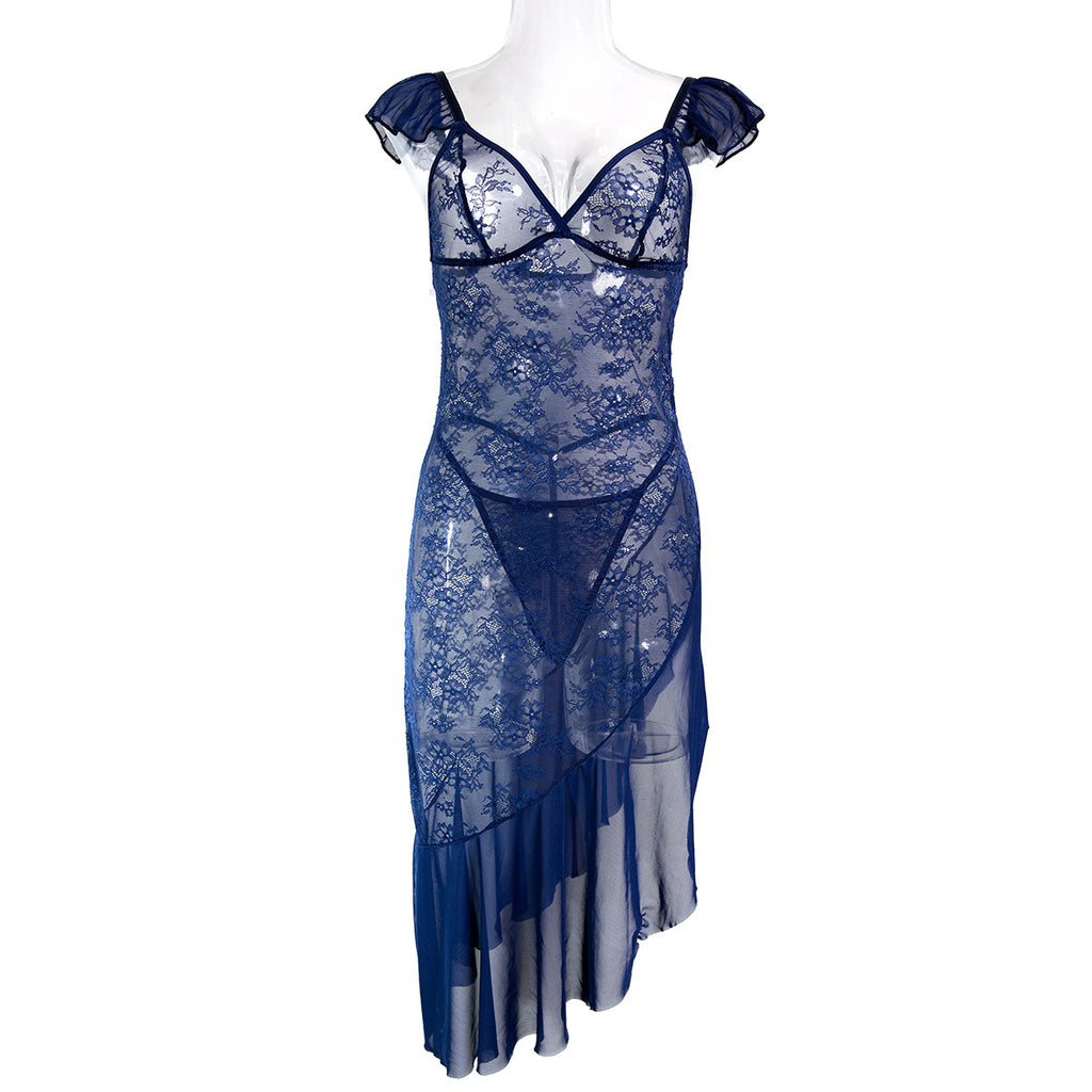Boutique Sheer Mesh Teddy Bodysuit - Alternate View