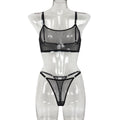Signature Edit Sheer Mesh Two-Piece Lingerie Set - Alternate View