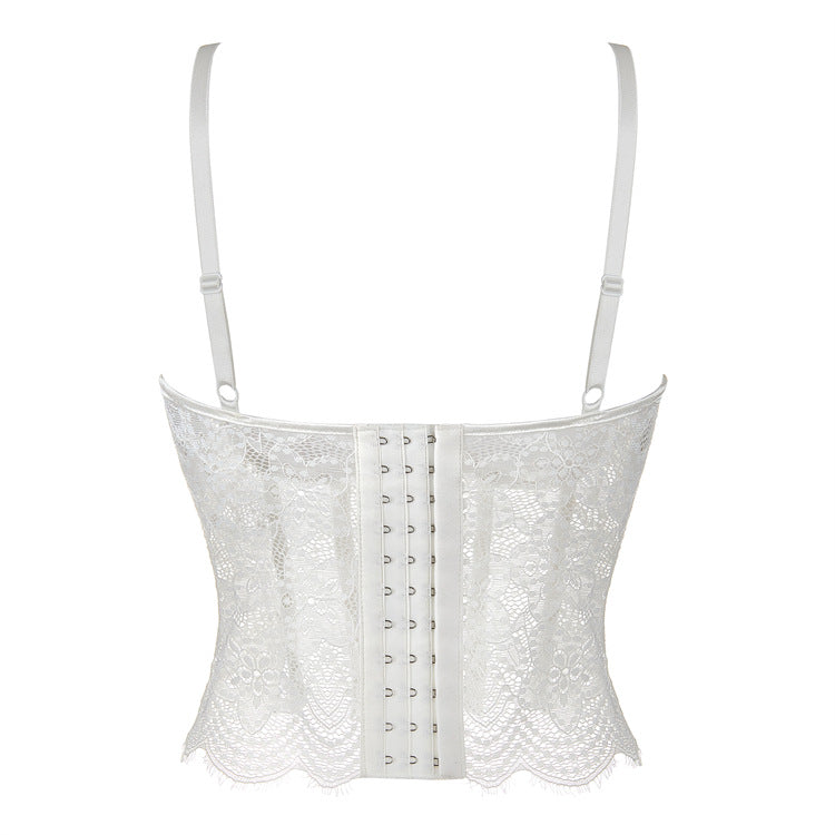White Lace Bustier Top, alternate view 3