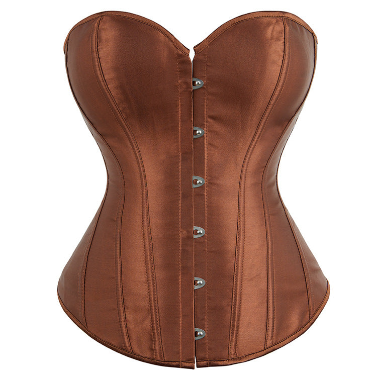 Black Leather-Look Lace-Up Corset Top, alternate view 12