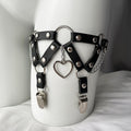 European and American cross-border leather fun leg ring garter belt halloween demon girl leg ring jewelry Spice girl thigh collar