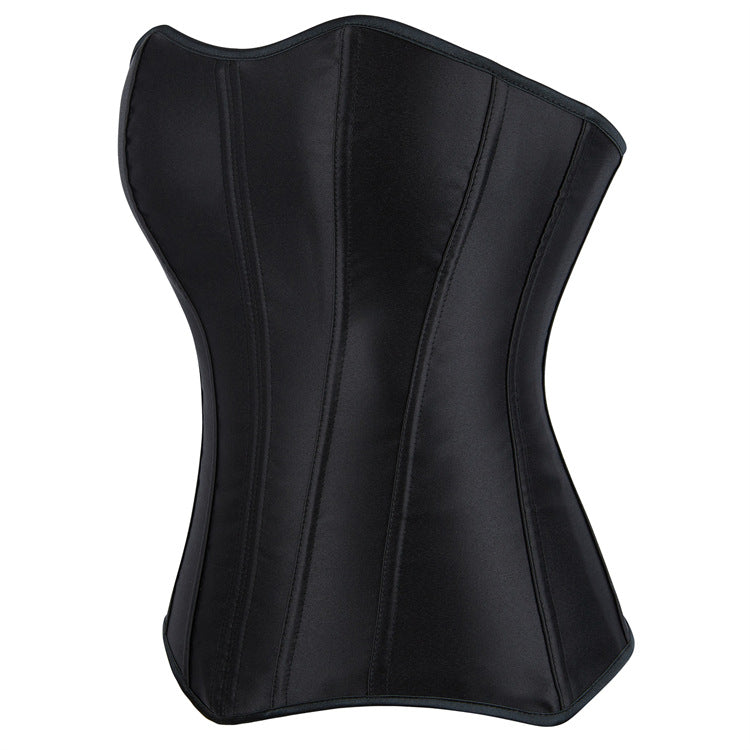 Black Structured Strapless Corset Top, alternate view 2