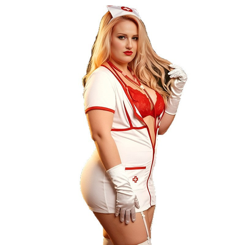 Nurse Costume Lingerie Set - Alternate View